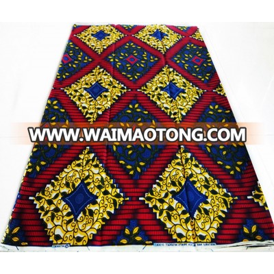 wholesale african wax print hitarget fabric african lace fabric for garment wax block print fabric